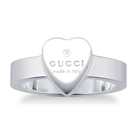 gucci womens ring silver|Gucci ring heart.